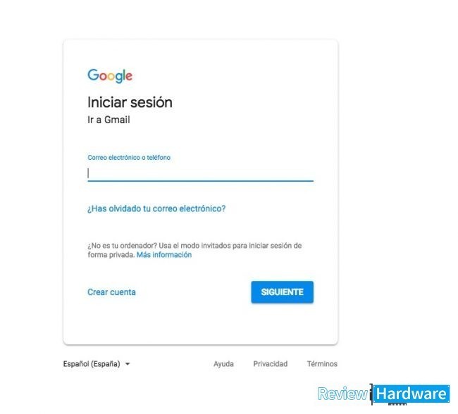 inicio de gmail