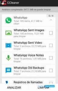 limpiar basura de whatsapp