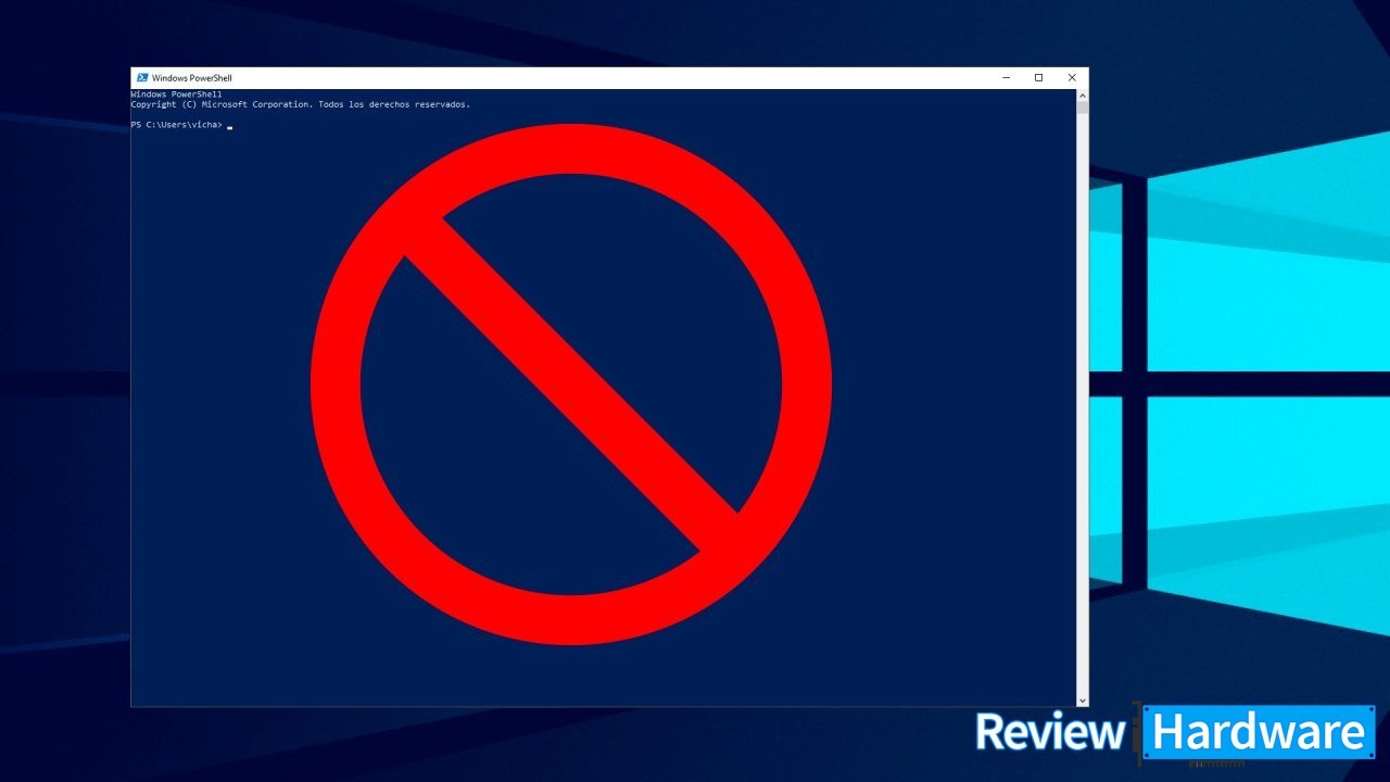 Cómo bloquear powershell en Windows 10