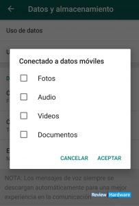 ahorrar datos en whatsapp