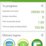 progreso y logros de smoke free