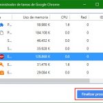 administrador de tareas de google chrome