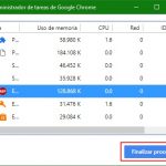 administrador de tareas de google chrome