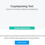 cryptojacking test estás protegido