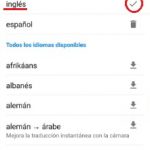 idiomas descargados