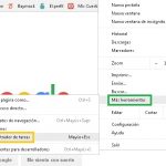 opciones- administrador de tareas Google Chrome