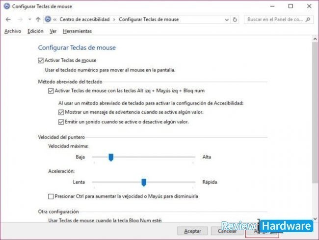 configurar teclas del mouse