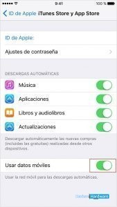 activa acualizaciones automáticas de iOS