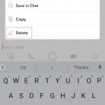 eliminar mensaje de snapchat