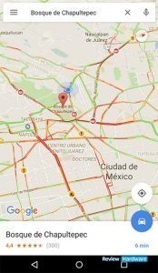 nivel de tráfico en google maps