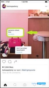 toca etiqueta para comprar producto en instagram shopping
